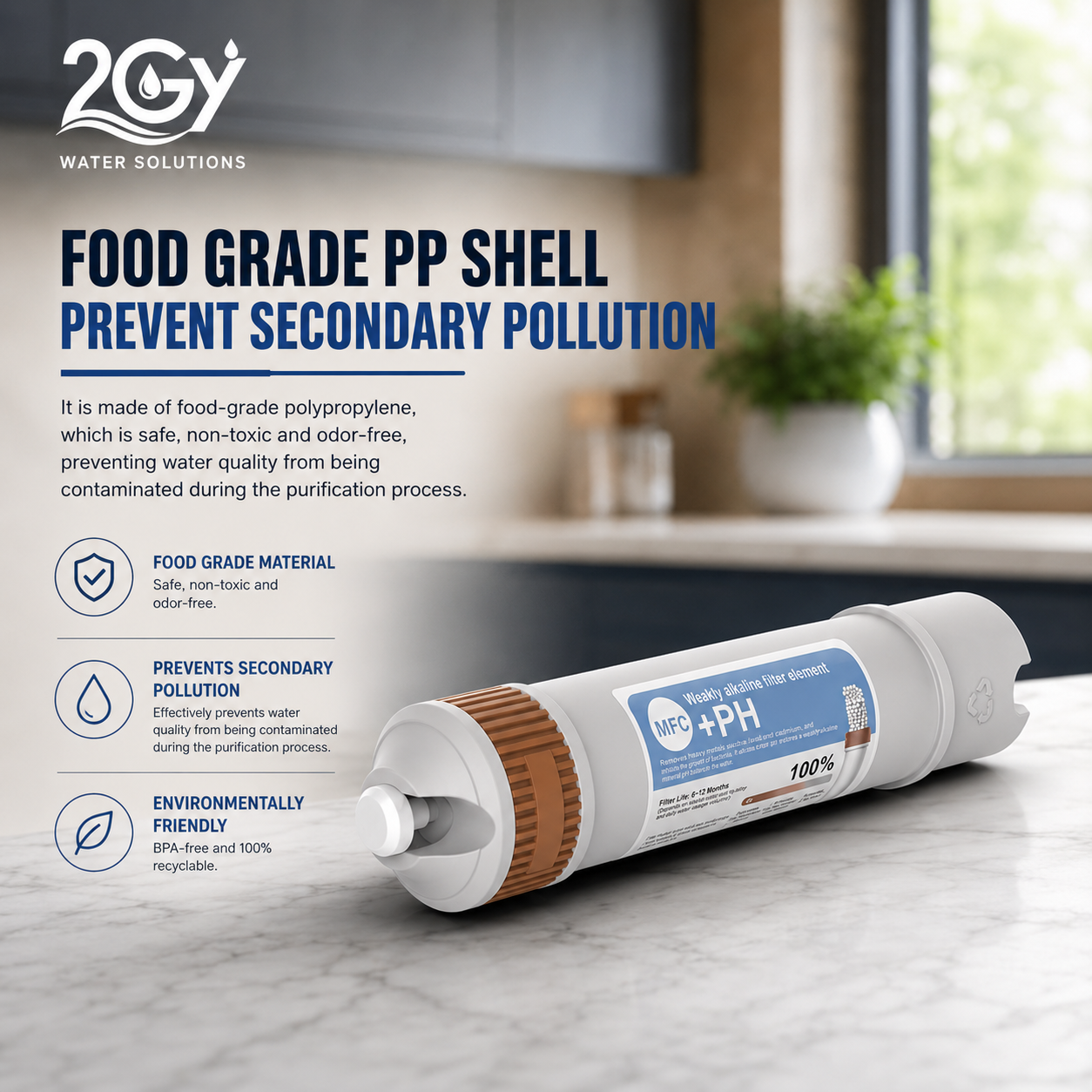 Alkaline Mineral Post Replacement Filter Cartridge